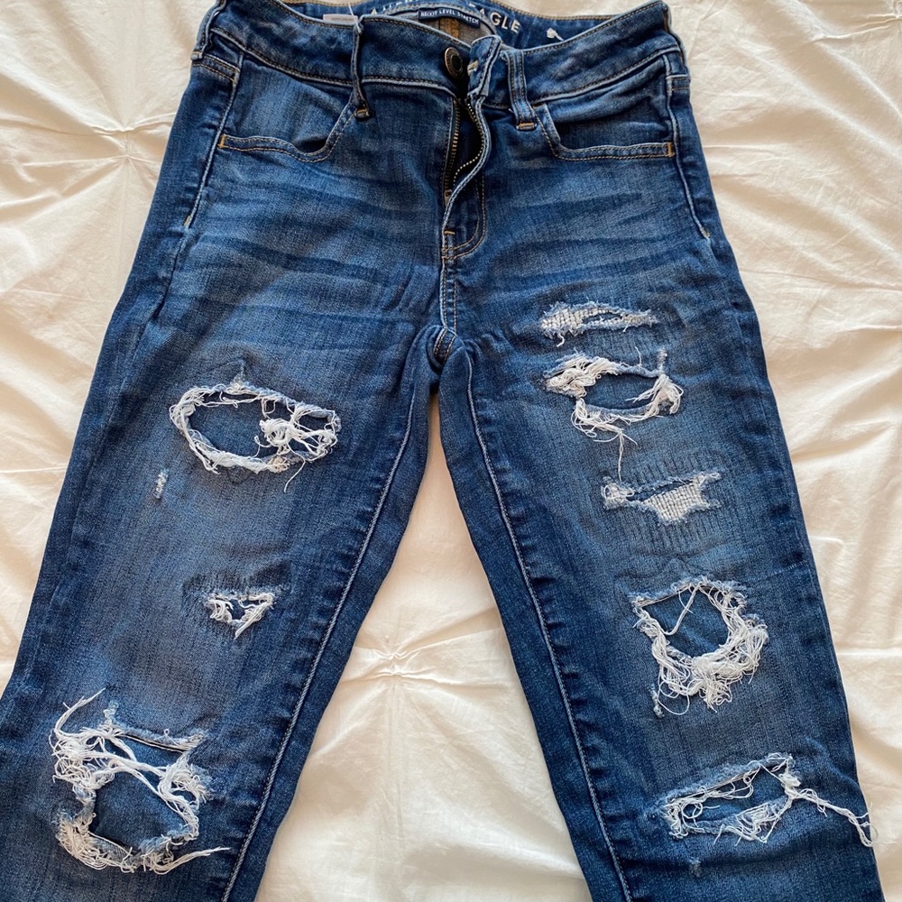 American Eagle Ripped Skinny Jeans